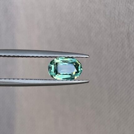 Vivid Green 1.15 ct HEATED Sapphire Oval Cut