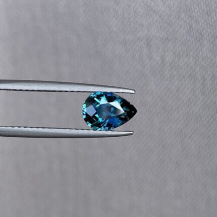 1.29 crt Teal Natural Pear Sapphire