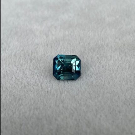 Stunning 1.26 ct Blue Green Bicolored Sapphire Emerald cut for Engagement Ring,  The Appeal Of rich Bluish-Green and Greenish-Blue Sapphires