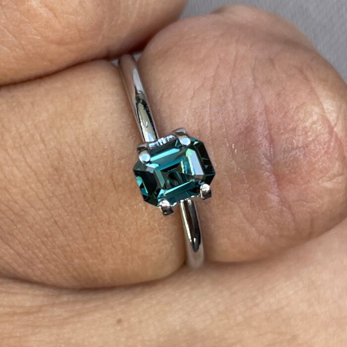 Teal Sapphire 1.02 Ct, Natural Teal Sapphire Ring, Teal Sapphire Engagement Ring, bespoke Ring, For Custom ring Loose gem - NASHGEMS