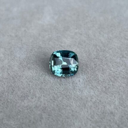 AAA Flawless Blue Green Teal Sapphire Loose Cushion Cut Gemstone, Excellent High Jewelry Sapphire Ring And Jewelry Making Cut 1.25 CT
