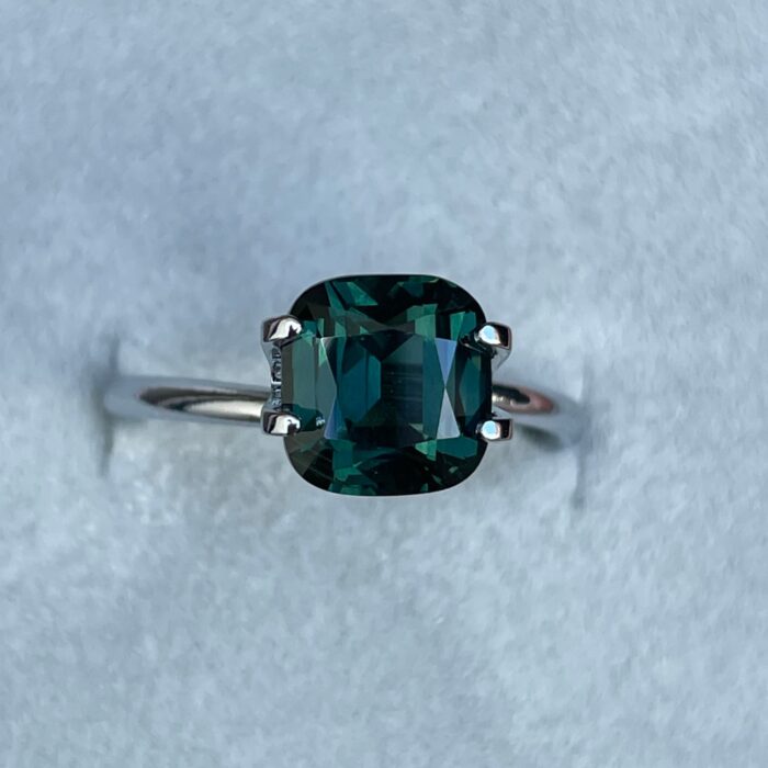 3.04 Green Natural Sapphire, Emerald Green Sapphire
