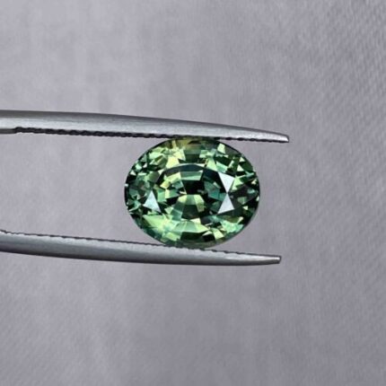 This 4.27 carat Green Sapphire is well cut to bring out the best colour and luster, and has a perfect colour blend. - NASHGEMS