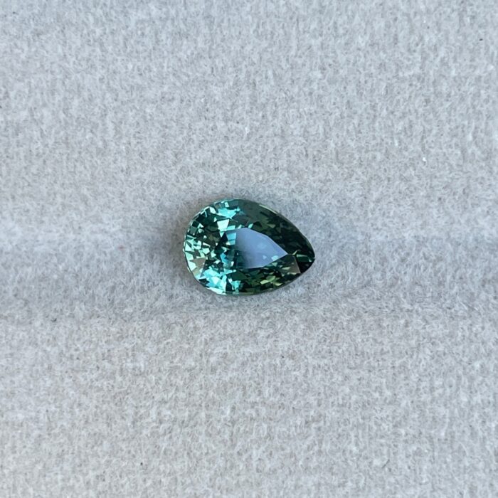Teal sapphire stone, Unmounted Eurasian Teal sapphire 1.40 crt. Stone for Engagement Ring