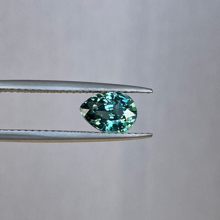 Teal sapphire stone, Unmounted Eurasian Teal sapphire 1.40 crt. Stone for Engagement Ring