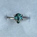 Teal sapphire stone, Unmounted Eurasian Teal sapphire 1.40 crt. Stone for Engagement Ring