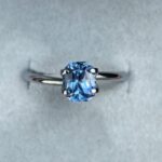 Natural Blue sapphire. sky Blue sapphire 1.24 crt